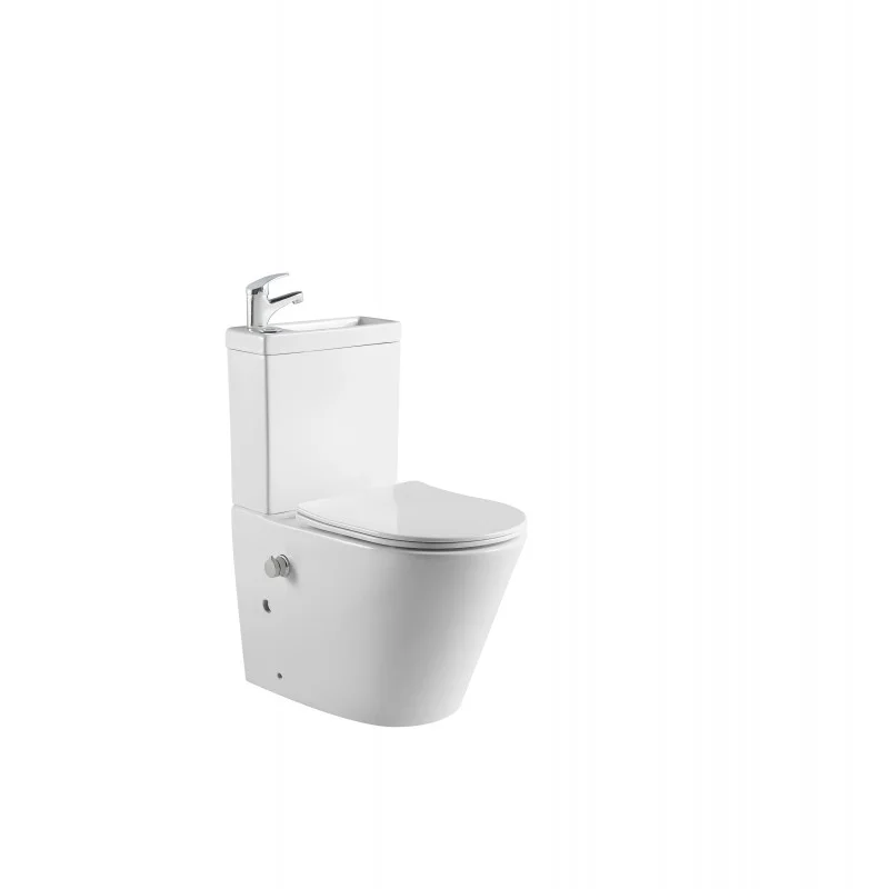 Klozet Short Projection Rimless WC with Sink